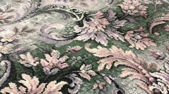 Curls, Swirls and Leaves Vintage Carpet