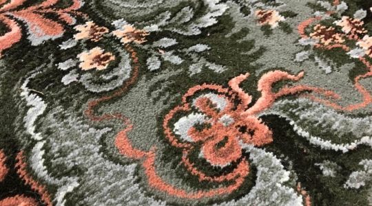RIBBONS AND BOWS, OH MY VINTAGE CARPET