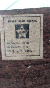 Congoleum Silver Star Square Green Linoleum Rug