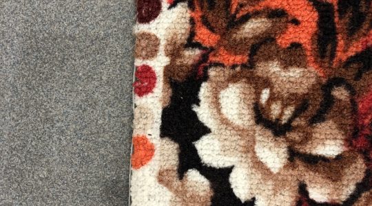Handful of Roses Vintage Carpet