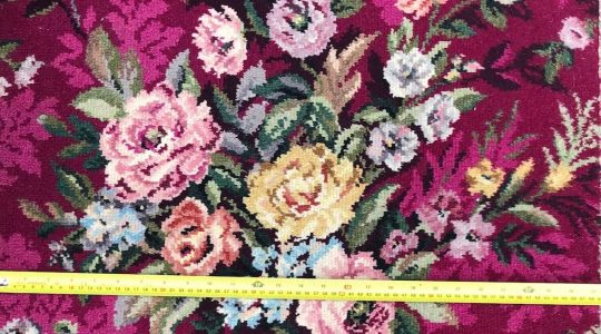 A Riot of Roses Vintage Carpet Runner