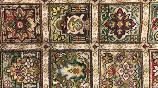 Square Eyes Telling Lies Vintage Carpet
