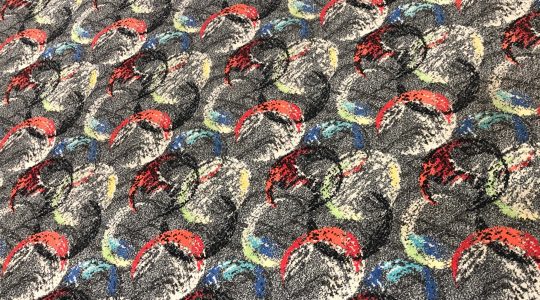 AXMINSTER MID CENTURY SPACE AGE USED RUG