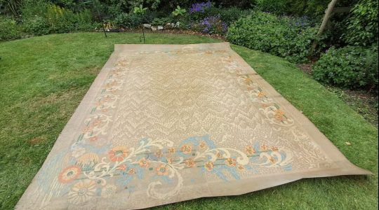 Vintage Shropshire Original Linoleum Rug
