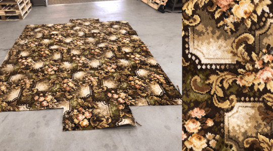 ROSE PHENOMENON VINTAGE CARPET PIECE