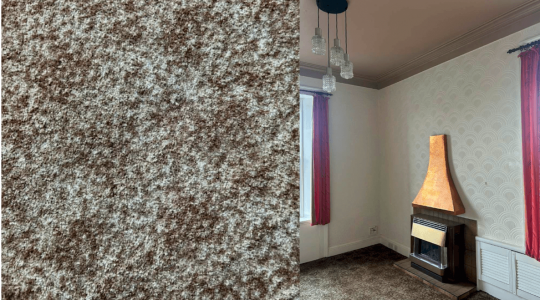 UNIVERSE MOTTLED VINTAGE CARPET used