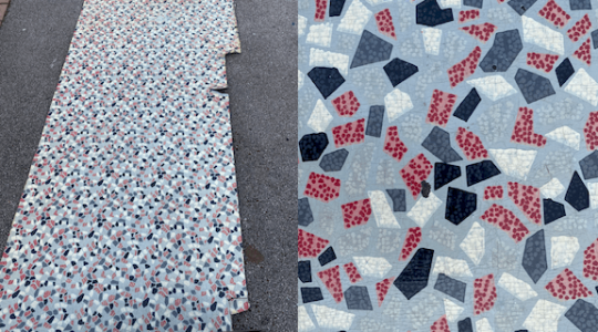 PROSAIC MOSAIC VINTAGE LINOLEUM PIECES