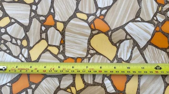 AMBER & CREAM VINTAGE LINO PIECE