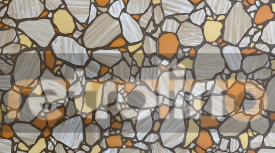 AMBER & CREAM VINTAGE LINO PIECE
